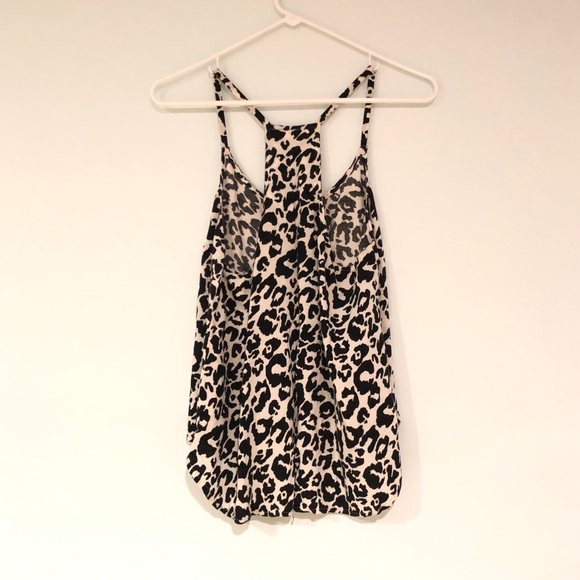 Racer back snow leopard print tank - Picture 5 of 6